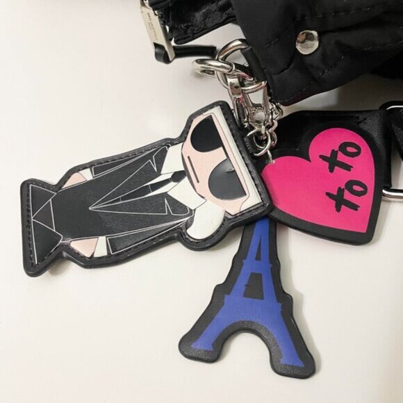 Karl Lagerfeld Paris Womens Voyage Tote Bag with Charms - Picture 4 of 16
